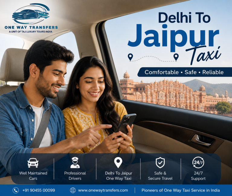 Delhi To Jaipur Taxi with couple booking a cab on mobile phone